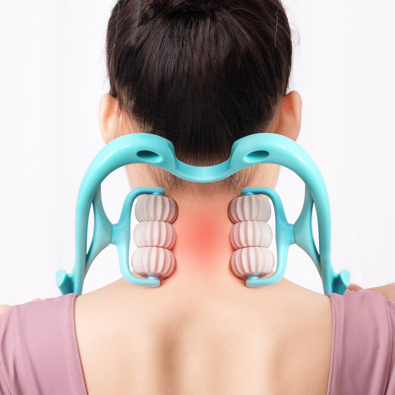 Six-Wheel Neck Massager: Multifunctional Manual Massage Tool