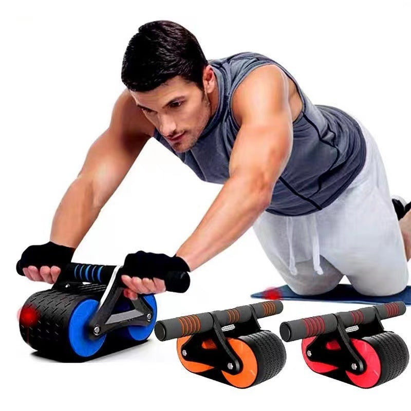 Auto Rebound Ab Wheel Roller - Waist Trainer Exercise Gear