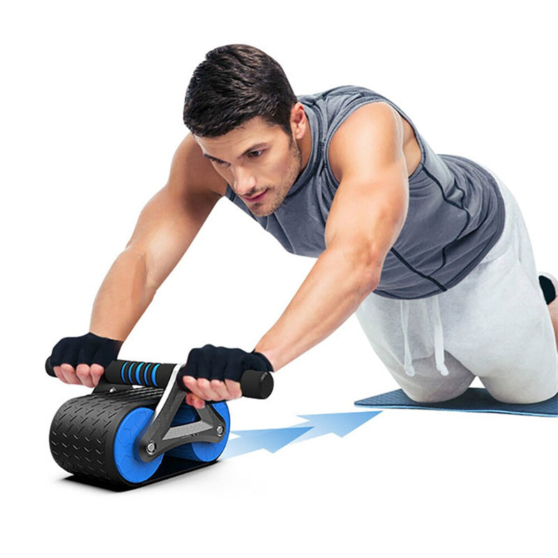 Auto Rebound Ab Wheel Roller - Waist Trainer Exercise Gear