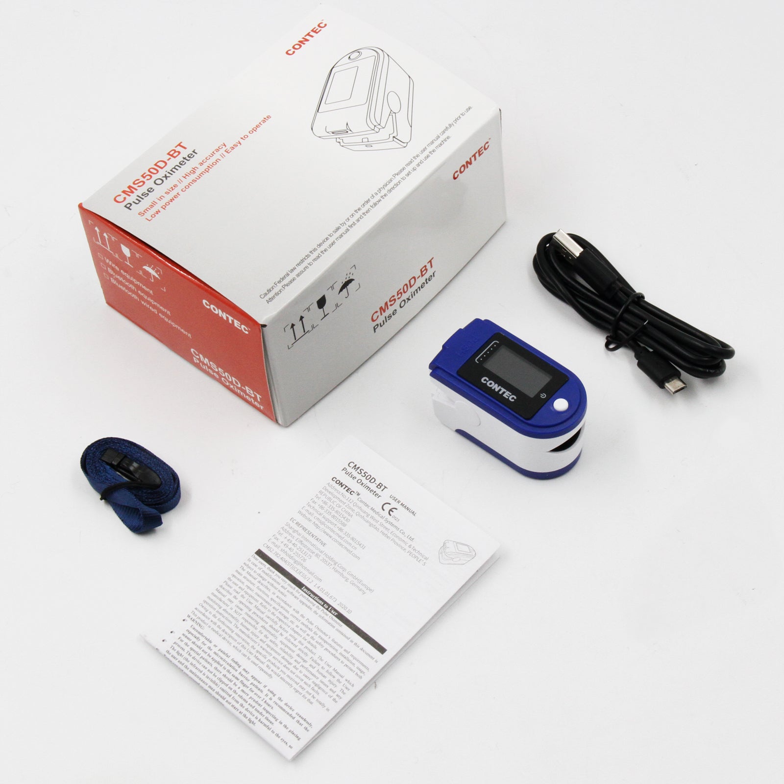 Portable O2 Monitor: Fingertip Pulse Oximeter for SPO2 & Heart Rate