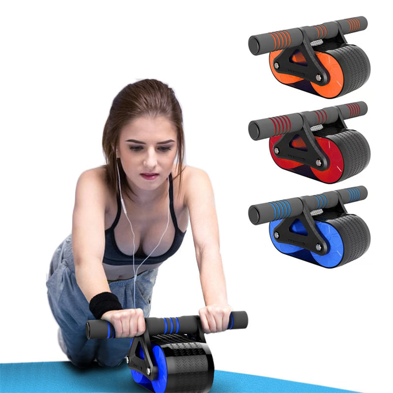 Auto Rebound Ab Wheel Roller - Waist Trainer Exercise Gear