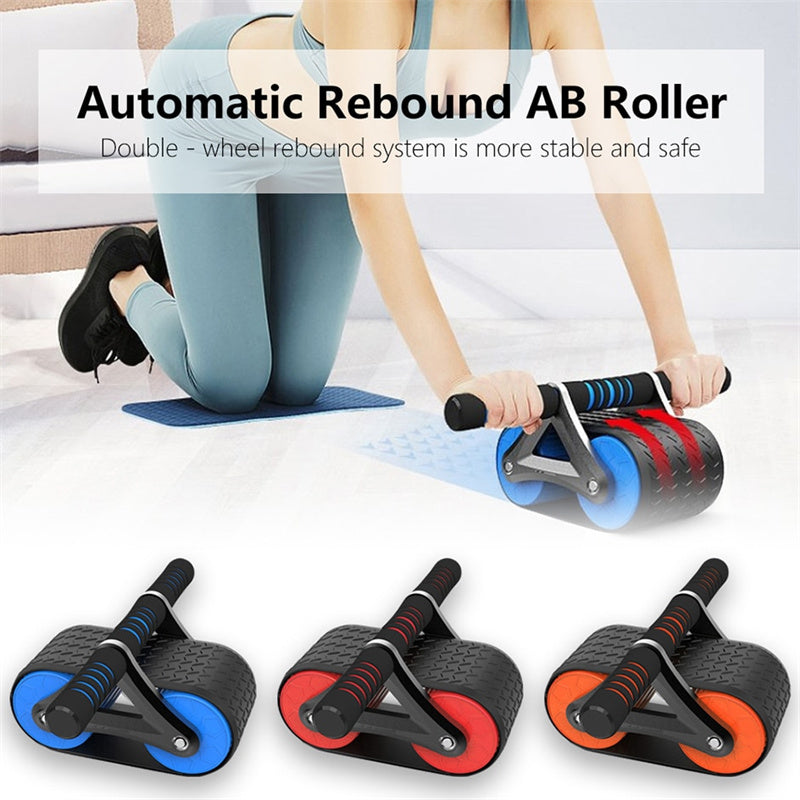 Auto Rebound Ab Wheel Roller - Waist Trainer Exercise Gear